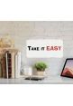 Прикольная табличка "Take it EASY", металл, 15х30 см