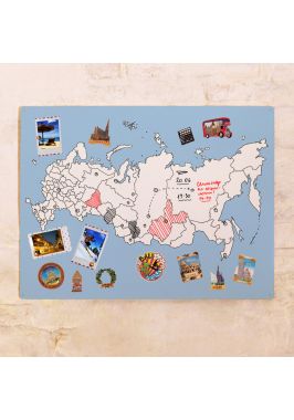 Классическая контурная карта России 60х80 см Классическая контурная карта России 60х80 см
