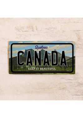 Сувенирный номер на авто Quebec Canada Сувенирный номер на авто Quebec Canada