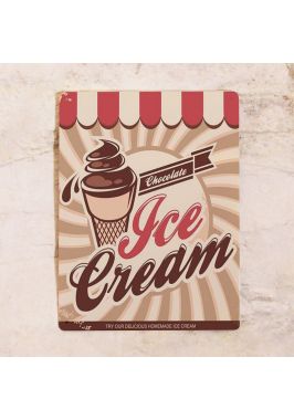 Жестяная табличка Ice cream Жестяная табличка Ice cream