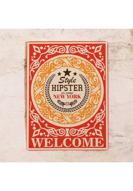 Прикольная табличка Hipster