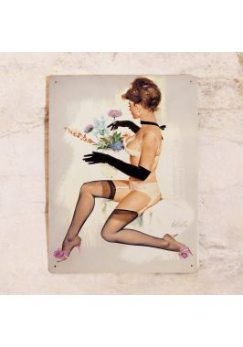 Жестяная табличка Pin up lady Жестяная табличка Pin up lady