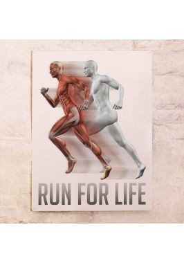 Металлический постер Run For Life