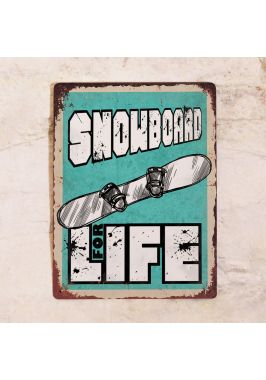 Металлический постер Snowboard for Life