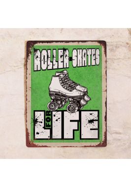Металлический постер Roller-skates for Life Металлический постер Roller-skates for Life