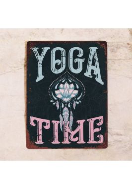 Металлический постер Постер Yoga Time Металлический постер Постер Yoga Time